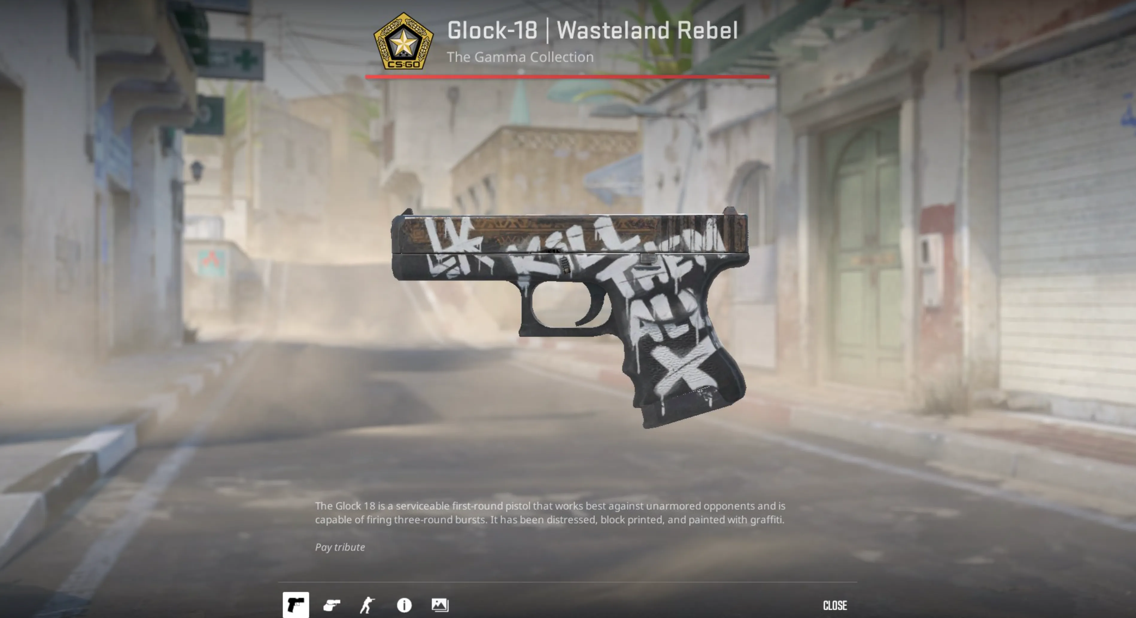 Glock-18 Wasteland Rebel cs2